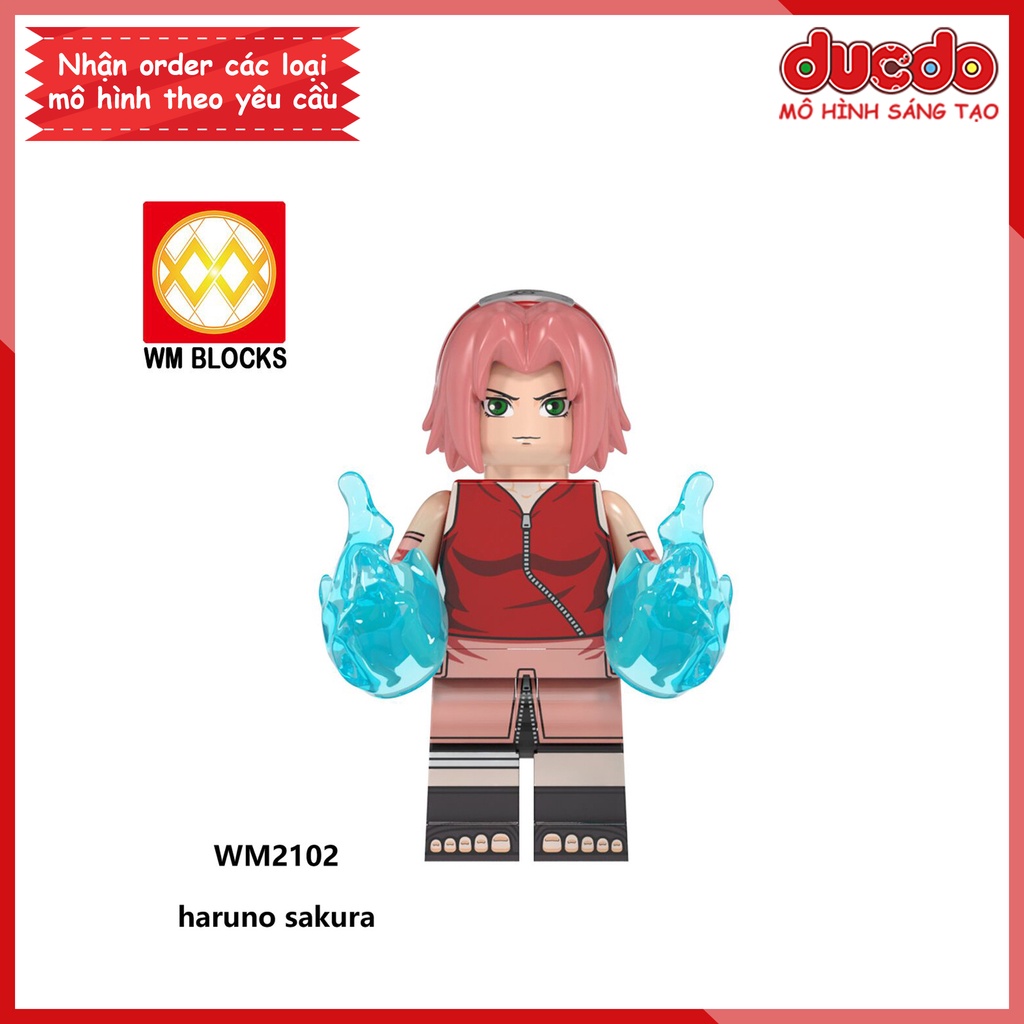 Minifigures các nhân vật Jiraiya, Haku, Zabuza trong Naruto - Đồ chơi Lắp ghép Xếp hình Mô hình Mini WM WM6107