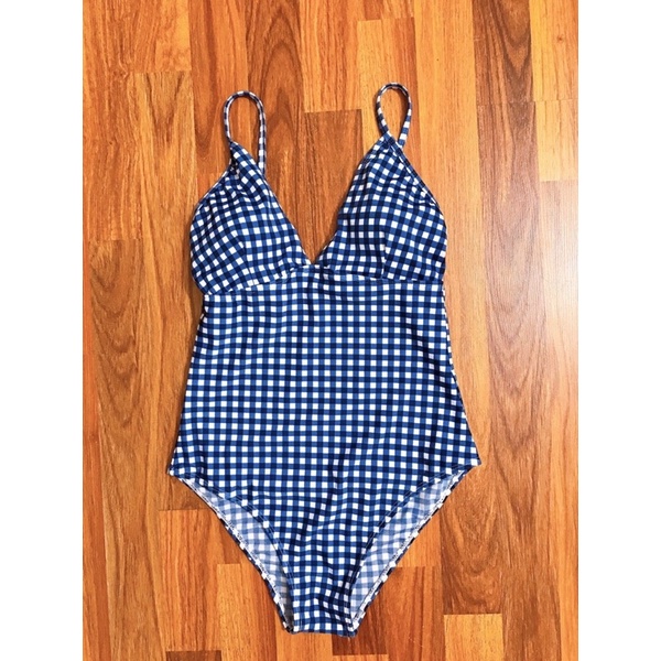 bikini liền 1mảnh ( hàng có sẵn )caro đen