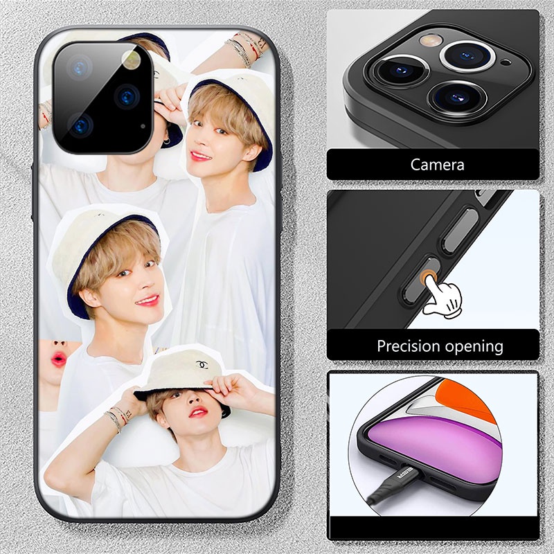 Ốp Điện Thoại Silicon Dẻo In Hình Nhóm Nhạc KPOP Jimin FO42 Cho iPhone 5 5S 6 6S 7 8 11 Pro Max Plus SE