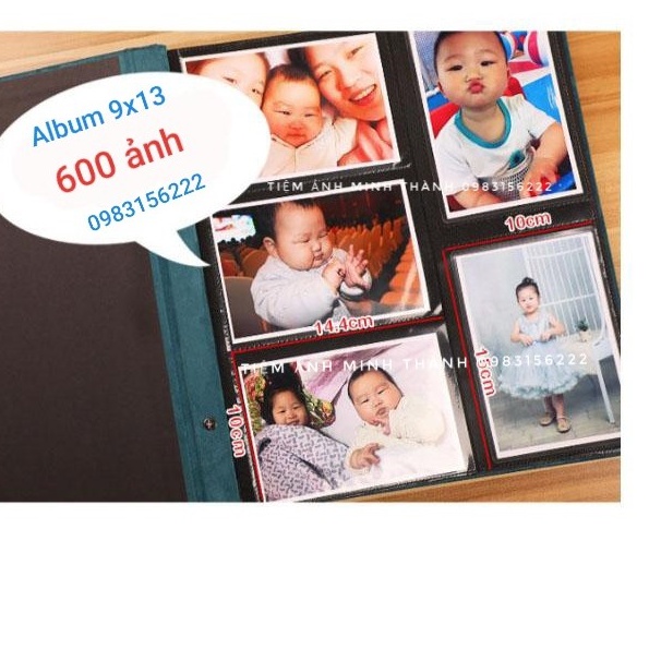 Album đựng ảnh 9x13 đựng được 600 ảnh bìa dạ cao cấp