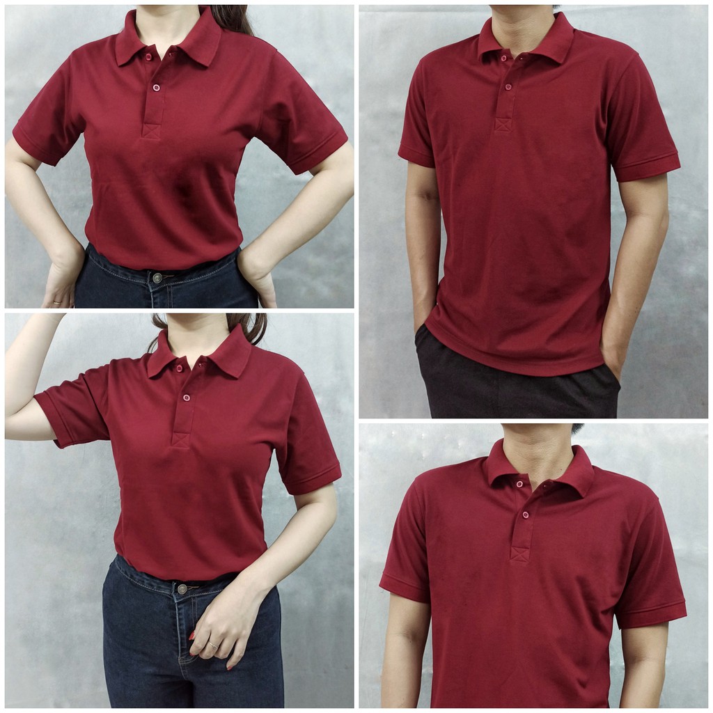 [Mua2Tặng1] Áo Thun POLO trơn Unisex (Cá sấu 4 chiều)