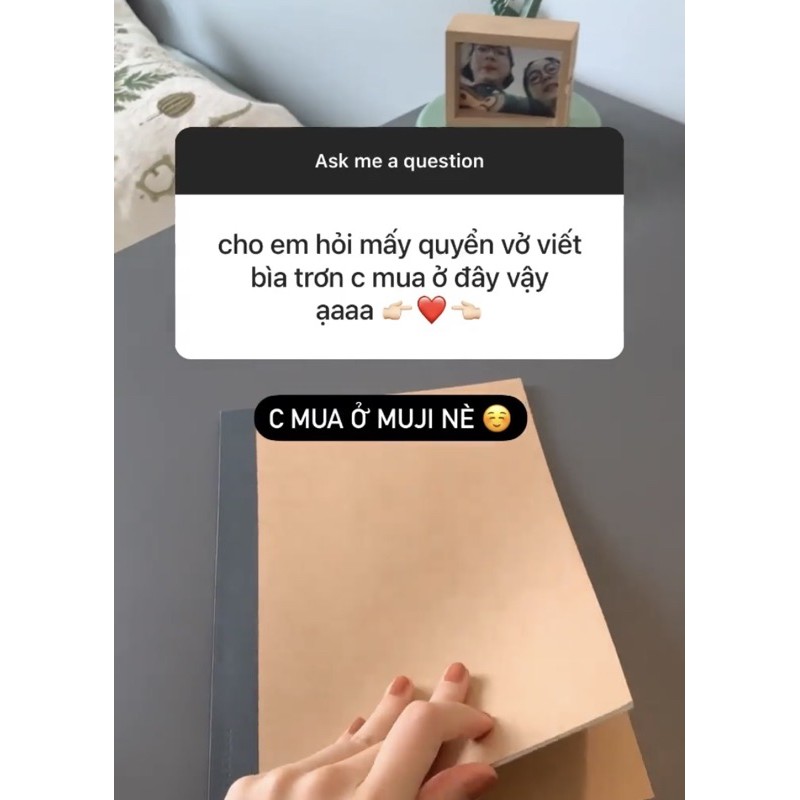 Bộ 5 cuốn vở bìa trơn B5 Muji