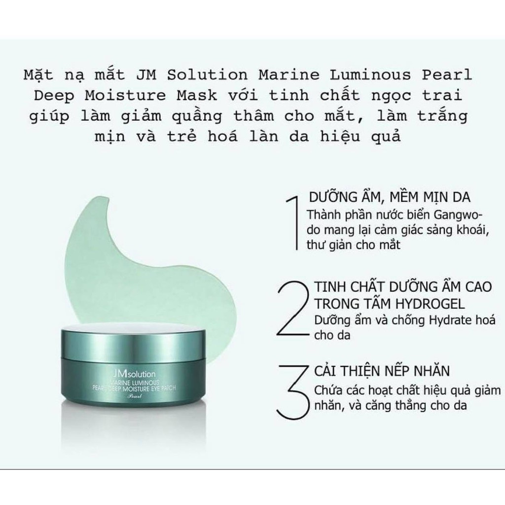 Mặt Nạ Mắt JM Solution Eye Patch Hàn Quốc