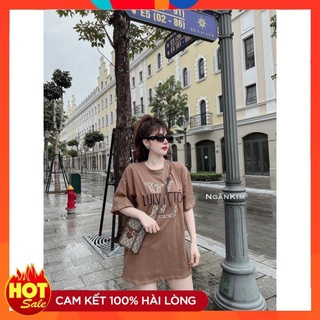 Áo Thun Nữ Form Rộng , tay lỡ , áo phông cổ tròn form rộng