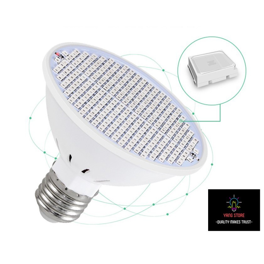 Đèn LED E27 hỗ trợ quang hợp cho cây trồng trong nhà SMD 2835 126LED, 200LED, 300LED tùy chọn | BigBuy360 - bigbuy360.vn