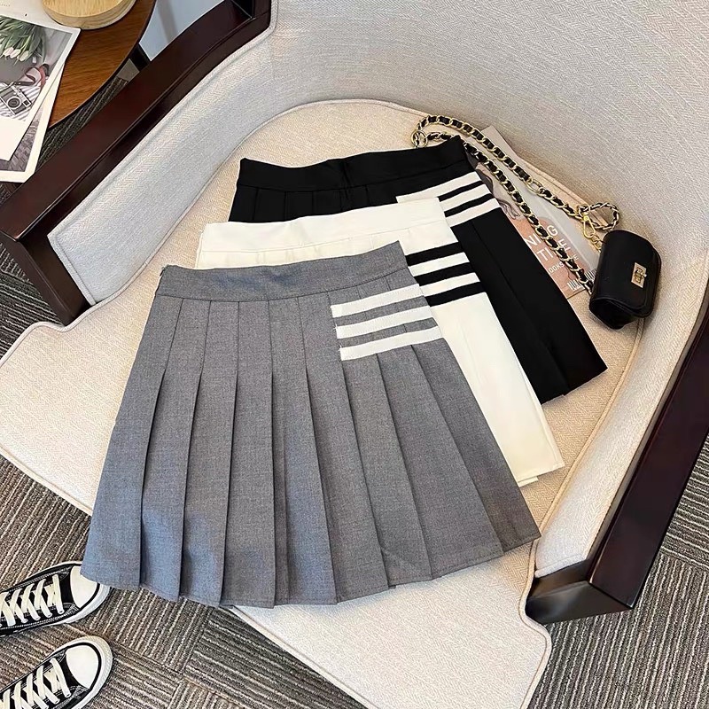 (ORDER) Chân váy xếp ly kẻ ngang bé gái size đại hàng QCCC Tiệm Bông