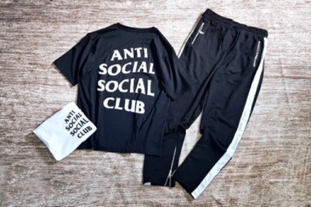 Quần thể thao nam track pants 1 sọc trắng chất liệu cotton co giãn thoải mái