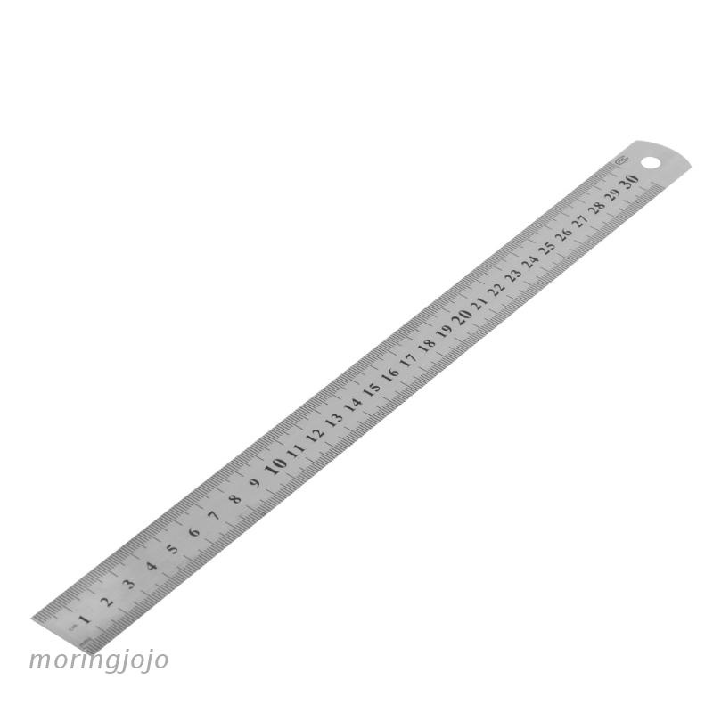 Thước Đo Hai Mặt Bằng Thép Không Gỉ 30CM 12"