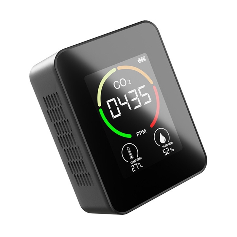 Máy Đo Độ Ẩm Không Khí CO-2 3 Trong 1 Có Chuông Báo Nhiệt Độ 400 5000 Gpm 1200Mah