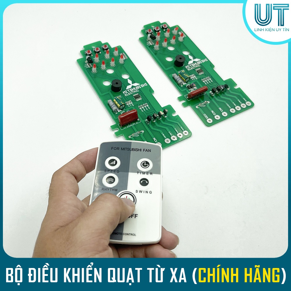 Bộ mạch điều khiển quạt từ xa MITSUBISHI cho quạt cây đứng và quạt treo tường LV16 W16 (Chính Hãng)