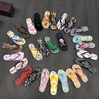 TORY BURCH (T B) Mùa hè mới 2021 dành cho phụ nữ dốc với dép tông đế bằng dép