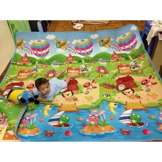 (SALE) (SALE) THẢM MABOSHI 1.8x2m 2 MẶT VỪA HỌC VỪA CHƠI