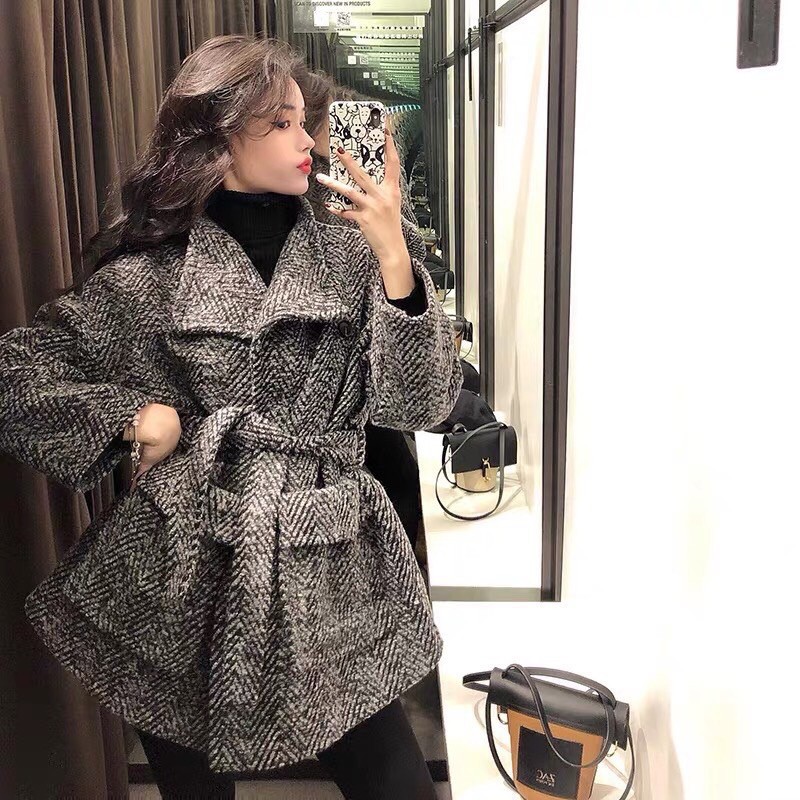 [FREESHIP - HÀNG LOẠI 1] ÁO DẠ XƯƠNG CÁ 2 LỚP KÈM ĐAI SIÊU CHẢNH | BigBuy360 - bigbuy360.vn