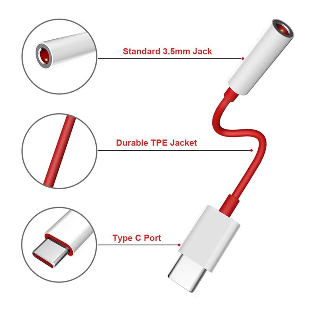 |P00312916|-Cáp tai nghe Type-C sang 3.5mm Bộ chuyển đổi âm thanh giắc cắm AUX cho Huawei Samsung Xiaomi Vivo SD
