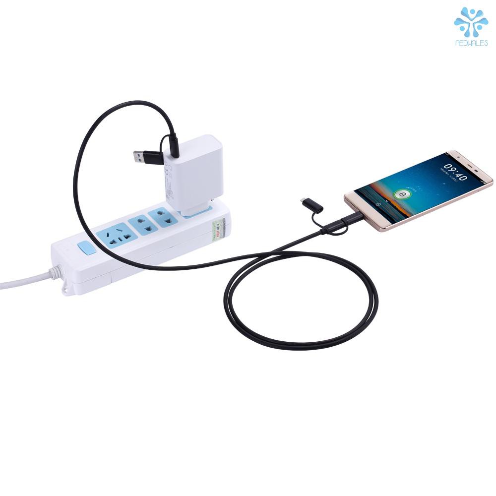 Dây Cáp Sạc Usb 5 Trong 1 Đa Năng Cho Iphone X 8 7 6s 6 Ipad S8 Note 8 Galaxy S8