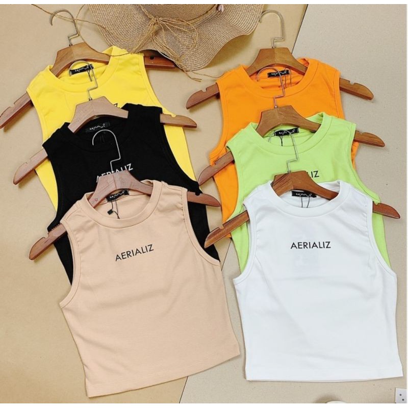 Áo Croptop Thun Sát Nách Cổ cao body Siêu Hot Cho Mùa Hè Này
