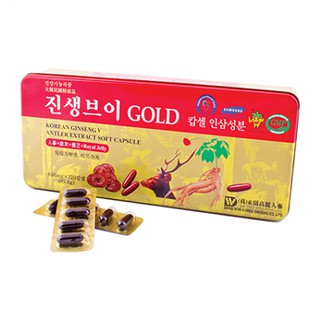 Viên sâm nhung linh chi Hàn Quốc Gold hộp 120 viên