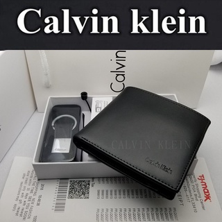 Calvin Klein  CK  Ví chính hãng /Ví nam / Ví ngắn / ví tiền xu bằng da