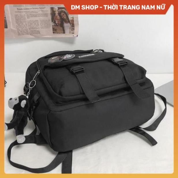 Balo nam nữ đẹp giá rẻ thời trang cao cấp,  Cặp sách trắng đen đi học phong cách  ulzzang đựng đồ chống nước