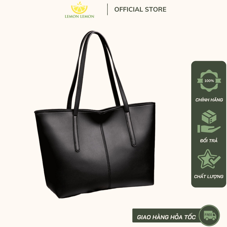 Túi xách nữ công sở thời trang da PU mềm DERMO CS2 size lớn đựng vừa A4