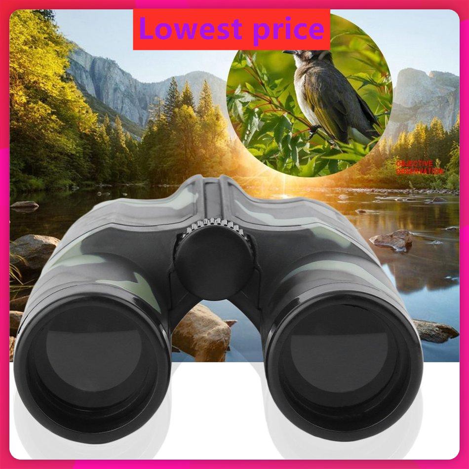 4X 35mm Camouflage Children Gift Portable Plastic Binocular Telescope Toy