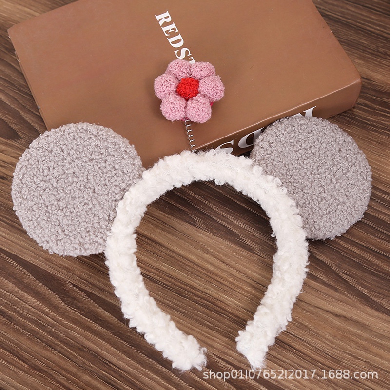 Băng Đô Cài Tóc Chống Trượt Thiết Kế Tai To Dễ Thương