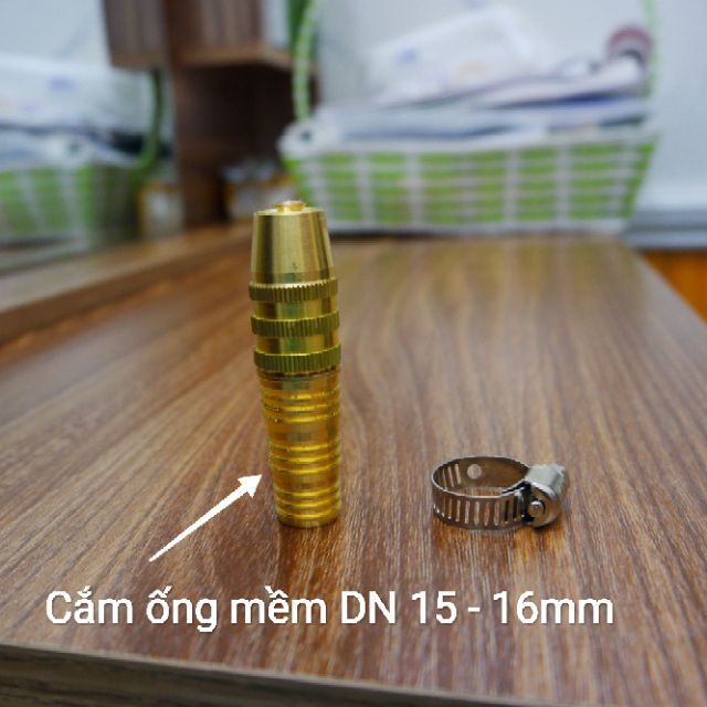 Đầu vòi xịt tưới cây, rửa xe, tưới hoa lan bằng Đồng