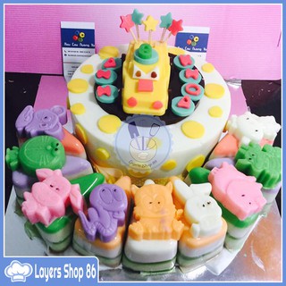 Khuôn silicon ô tô nhỏ làm bánh sinh nhật, làm thạch ngộ nghĩnh