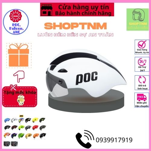 [ Chính Hãng ] Mũ bảo hiểm xe đạp thể thao POC-01, Nón bảo hiểm xe đạp thể thao cao cấp nam nữ POC-01  Full box