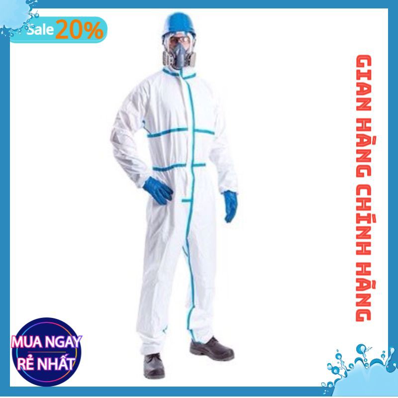 Bộ Quần Áo Bảo Hộ Y Tế VinGuard Vin-2000 Pro Có Viền Xanh Hàng Cao Cấp