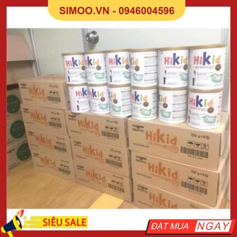 💥 ⚡ SẢN PHẨM CHÍNH HÃNG 💥 ⚡ [ Giá Sỉ ] Sữa Dê Hikid Nội Địa Hàn Quốc, Hộp 700gr 💥 ⚡