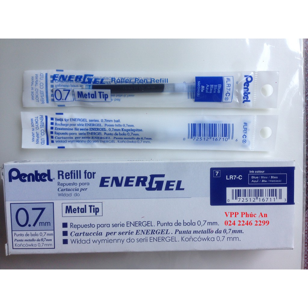 Ruột bút ký Pentel chính hãng ngòi 0.7mm, 1.0mm