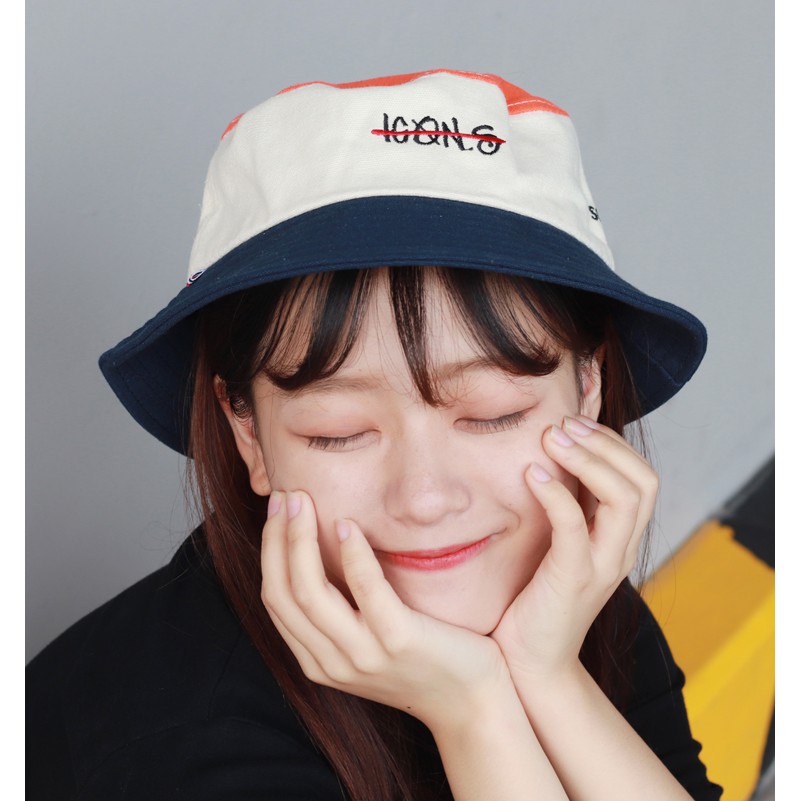 Mũ bucket nữ vành tròn, Nón bucket nữ thời trang Hàn Quốc ICQN