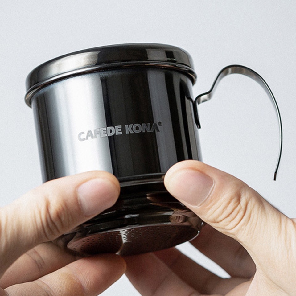Phin Inox pha cà phê cao cấp Cafede Kona