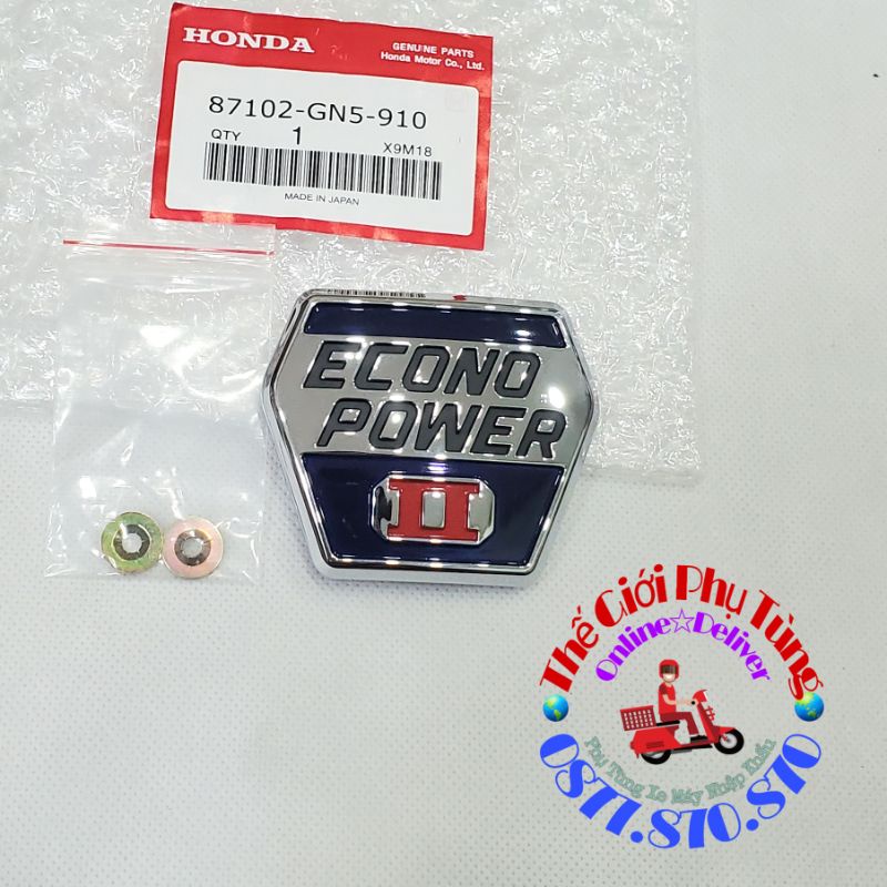 Tem yếm quả đào - Logo bửng Dream thái zin chính hãng Honda Nhật Bản - 87102-GN5-910