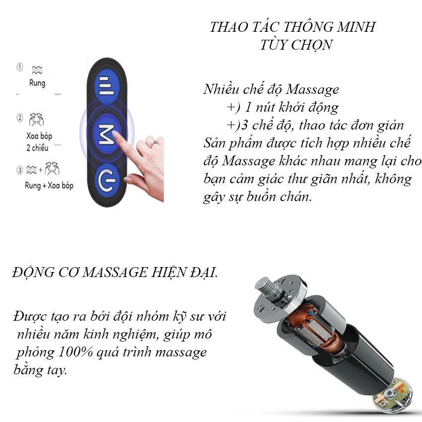 Gối massage cổ đa năng cao cấp làm giảm cơn đau mỏi cổ sau thời gian dài làm việc-Gối ngủ văn phòng