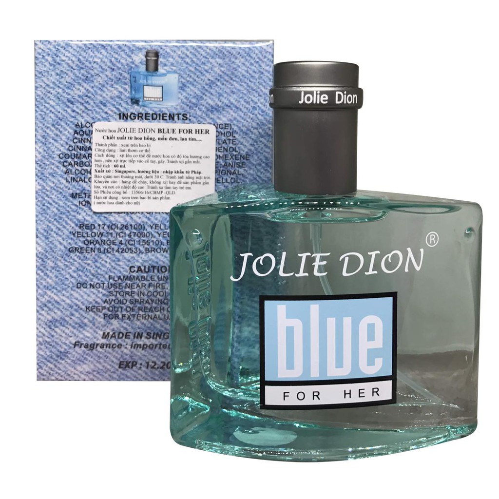 Nước Hoa Nữ Blue For Her Jolie Dion Eau De Parfum 60ml Singaporenước hoa