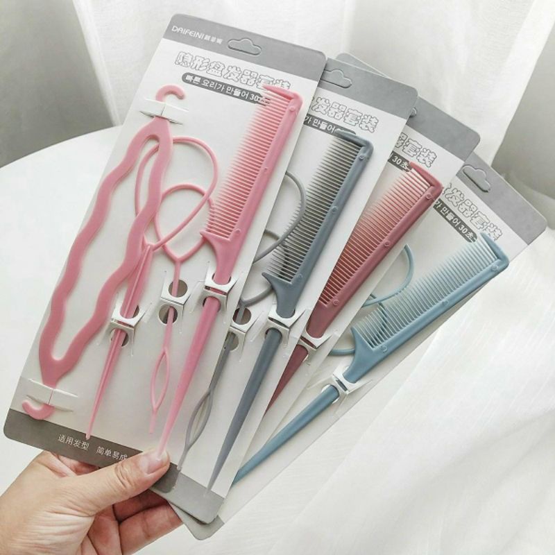 Set 4 dụng cụ hỗ trợ tạo kiểu tóc