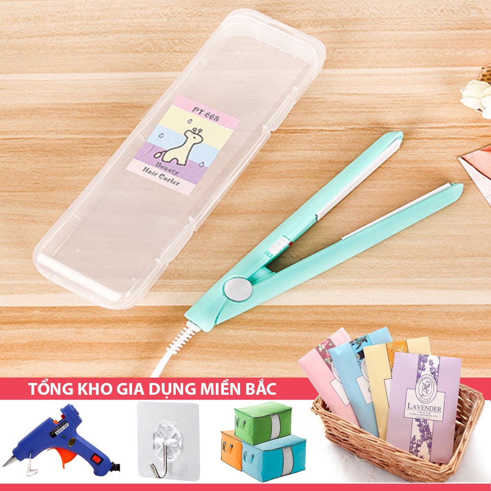 [Tổng Kho Sỉ] Máy ÉP LÀ DUỖI Dập Xù TÓC CUTE, Cầm Tay Mini Một Màu - Kẹp Tóc Thẳng Tạo Kiểu Tóc M002 Có Hộp