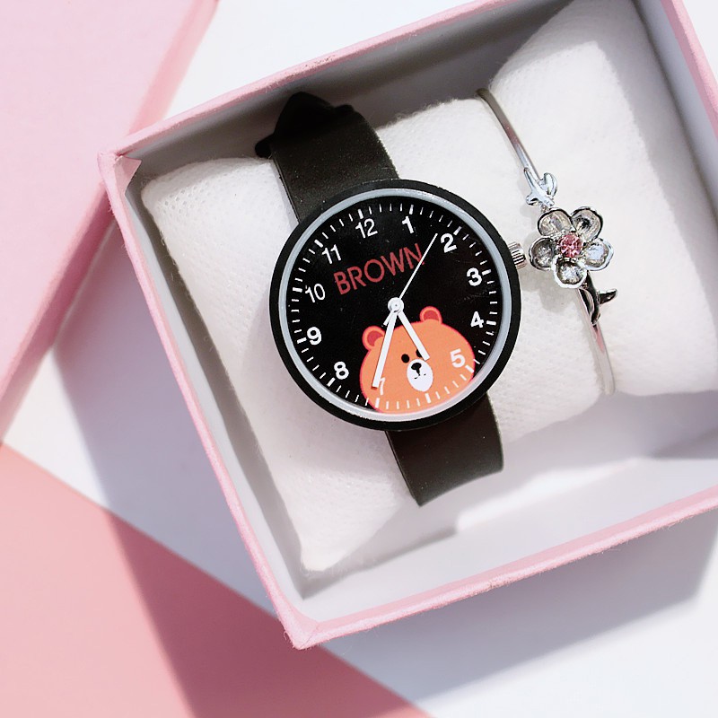 (Giá Sỉ) Đồng Hồ Thời Trang Nữ Candycat C03 Dây Silicone Hình Gấu Brown Nâu Cute (Bảo Hành 6 Tháng) | BigBuy360 - bigbuy360.vn