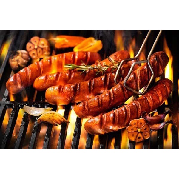 Xúc xích Vealz Sausage C.P 500g, xúc xích CP dùng chiên, nướng, ăn vặt, thả lẩu thơm ngon tiện lợi