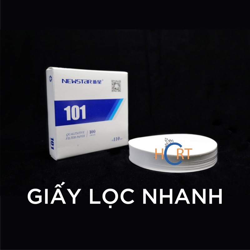 1 tờ - Giấy lọc tròn đường kính 110mm (lọc nhanh)