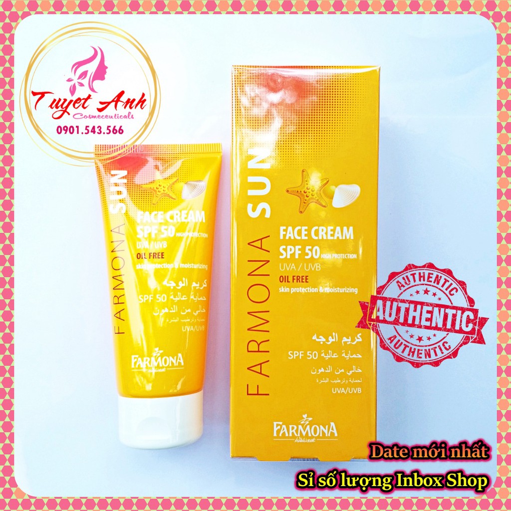 [Chính Hãng] Kem Chống Nắng Farmona Sun Face Cream Oil Free Spf50 Cho Da Dầu Mụn hàng nội địa balan