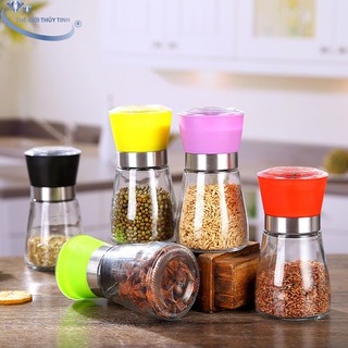 Dụng Cụ Xay Hạt Tiêu Mini Cầm Tay Tiện Lợi Màu Ngẫu Nhiên