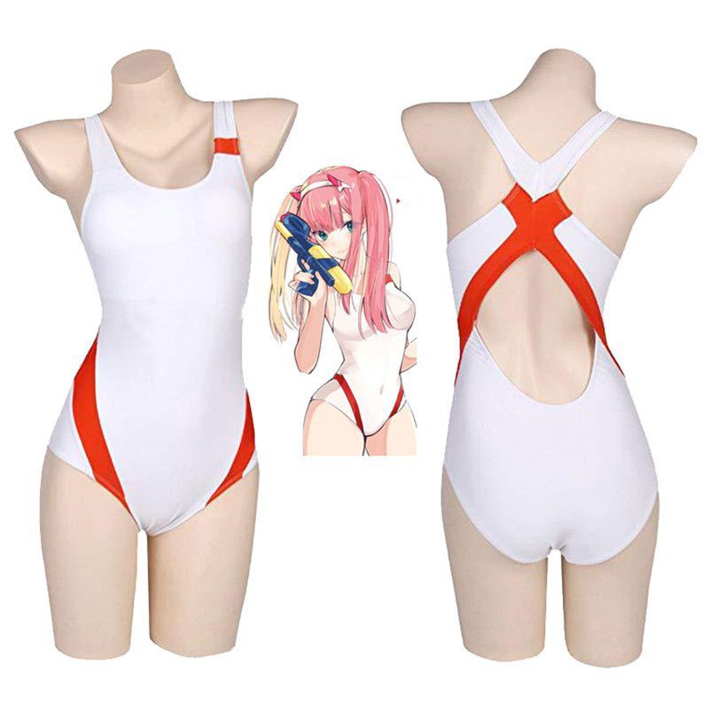 Bộ Đồ Bơi Liền Thân Hóa Trang Nhân Vật Zero Two DARLING FRANXX | BigBuy360 - bigbuy360.vn
