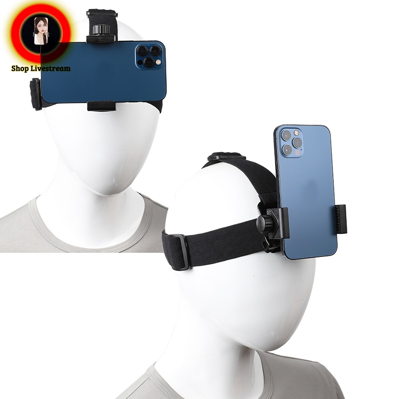 Dây đai đeo điện thoại - đai đeo điện thoại trên đầu làm camera hành trình du lịch phượt...