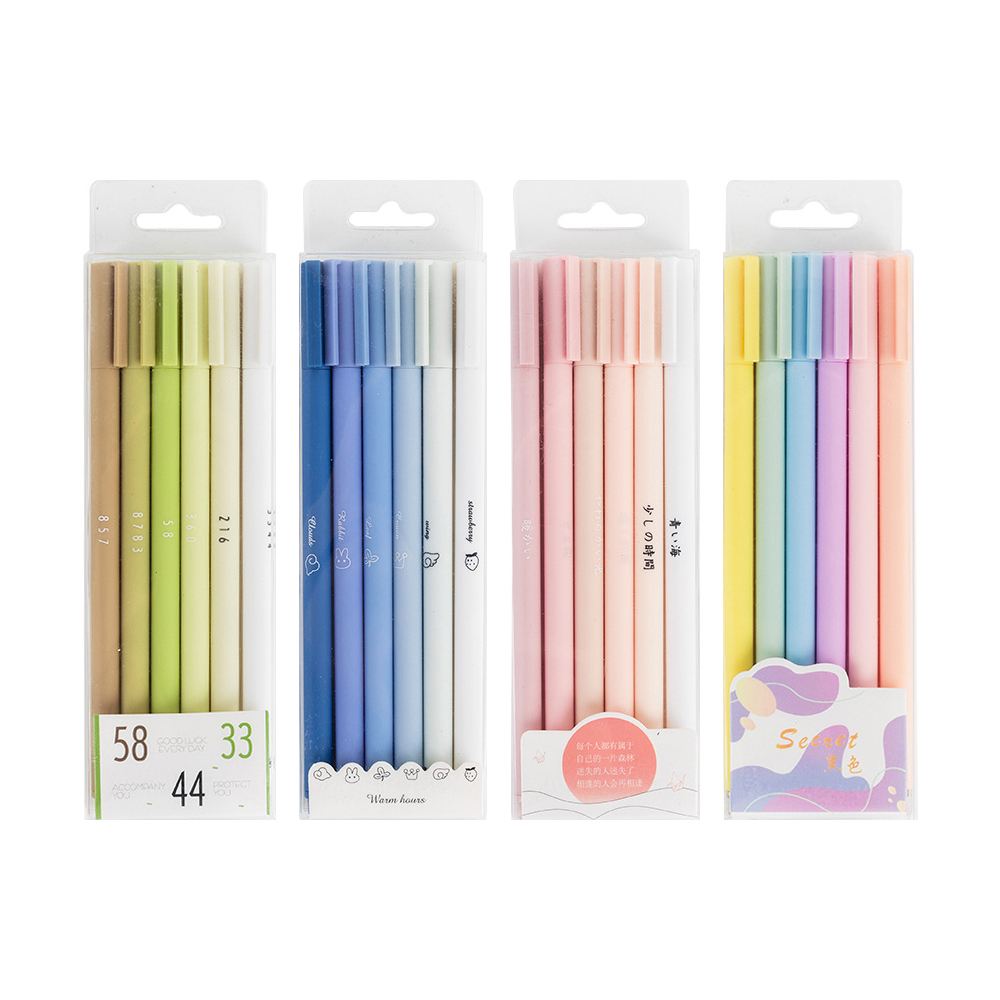 6 bút mực gel Winzige chất lượng cao 0.5mm