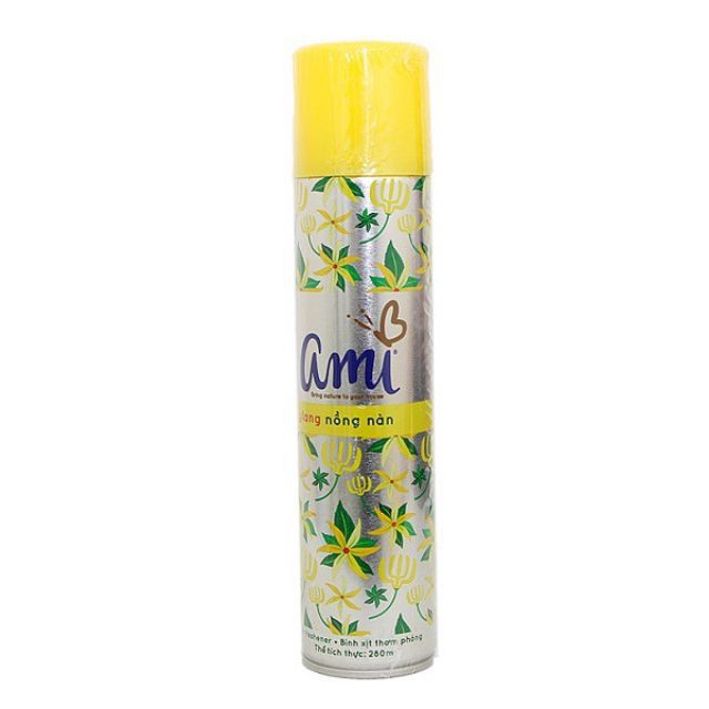 Nước xịt phòng Ami chai 280ml(4 màu)