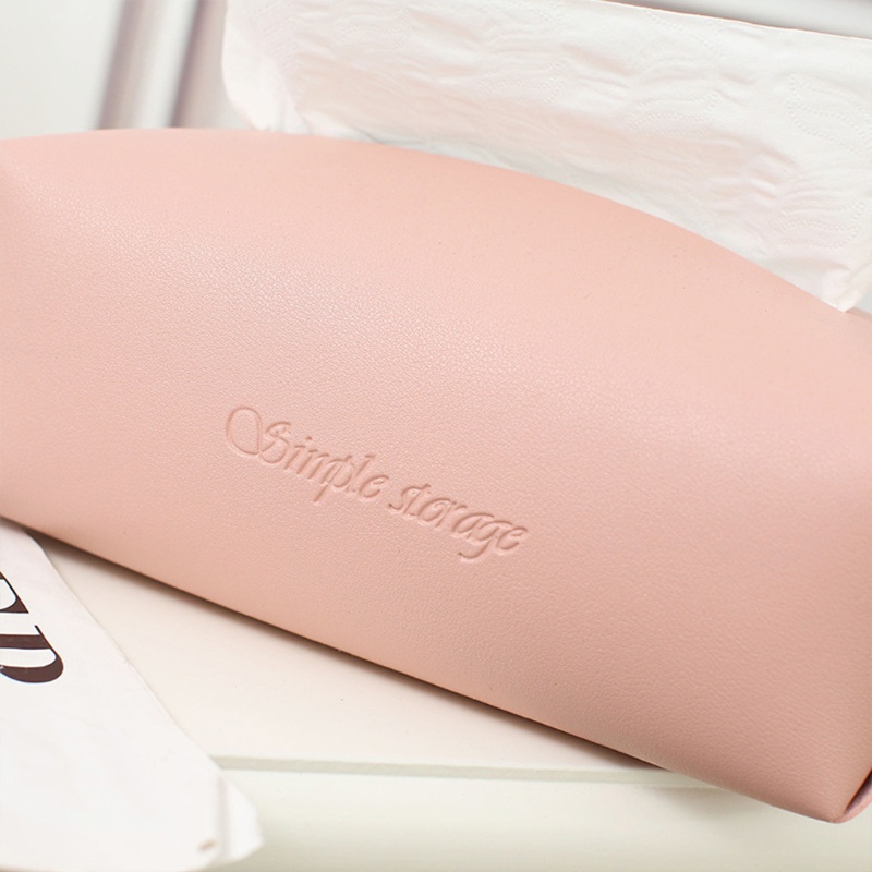 Hộp Đựng Khăn Giấy Rút Bằng Da Để Bàn Trang Trí Phòng Khách / Phòng Ngủ / Văn Phòng