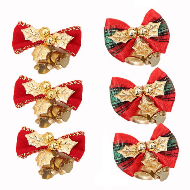Set 10 Nơ 5cm Trang Trí Cây Thông Noel